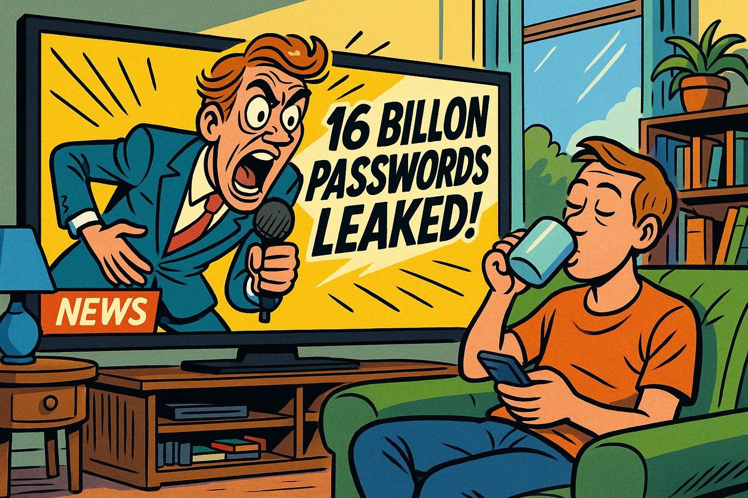 Cadenas numérique avec un triangle d'avertissement rouge, symbolisant la sécurité des données et la protection par mot de passe